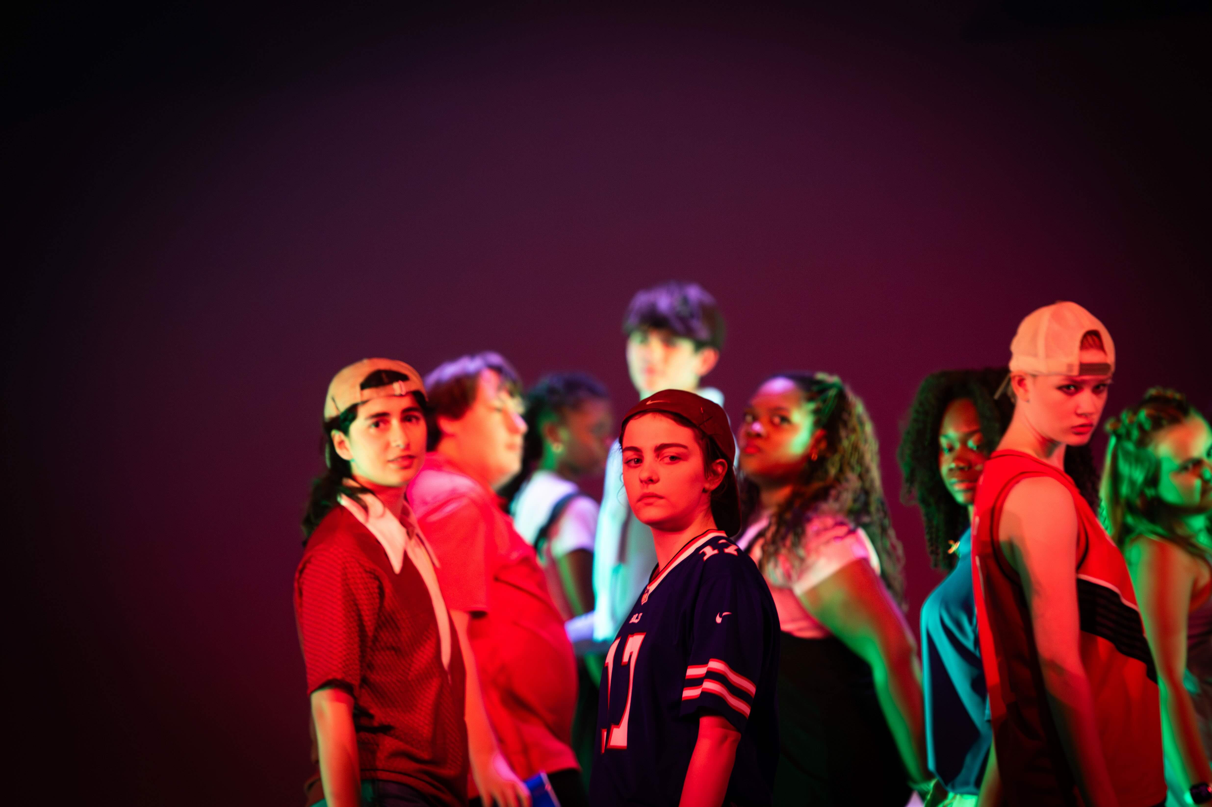 Summer Scholars cast rehearsal in McComas Hall